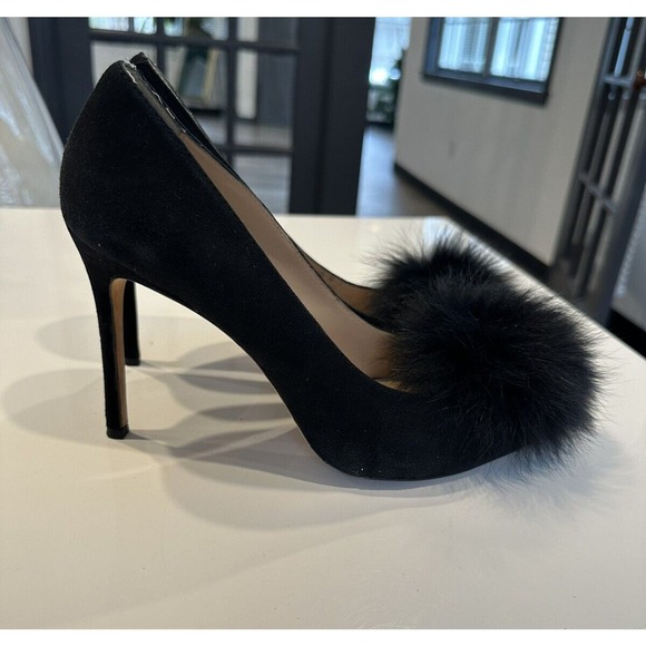 Pour La Victoire Women's Shoes Camilla Pumps Black Heels Suede Size 9.5 M - Picture 10 of 16